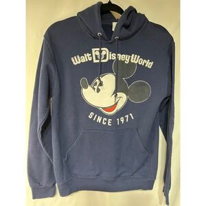 Walt Disney World Mickey Mouse Hoodie Pullover, Navy Blue,‎ Small